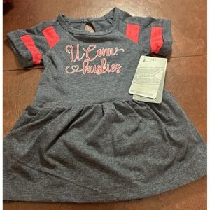 New U Conn Dress  Built In Snap Bloomer SIZE 6-12 Months Colosseum